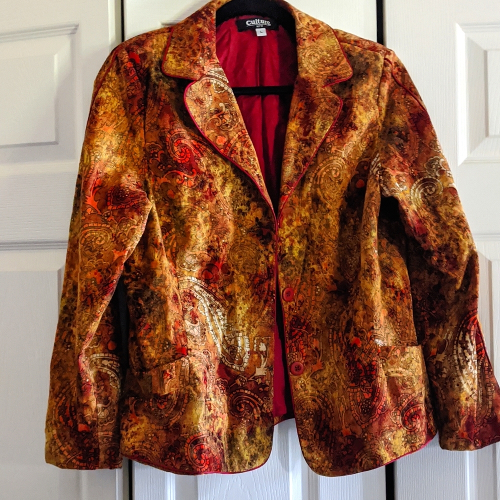 🌹Awesome Culture NYC Retro Corduroy Jacket with Piping.